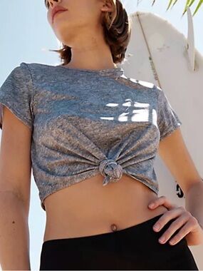 Beth Richards grey swim top size XS